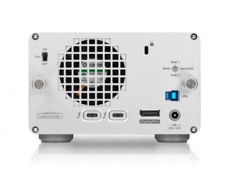 帯域幅40GbpのThunderbolt 3対応2ベイRAIDケース、AKiTiO「Thunder3 Duo Pro」発売開始