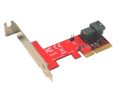 最新U.2 SSDをPCIeスロットに増設できるNVMe対応変換アダプタがAddonicsから