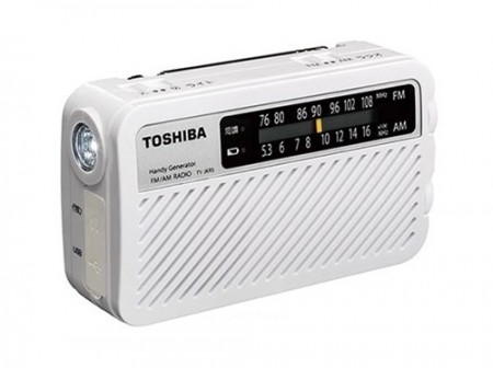 電池残量ゼロでも長期保管OK。東芝エルイー、コンデンサ充電式の手回しラジオに新製品リリース