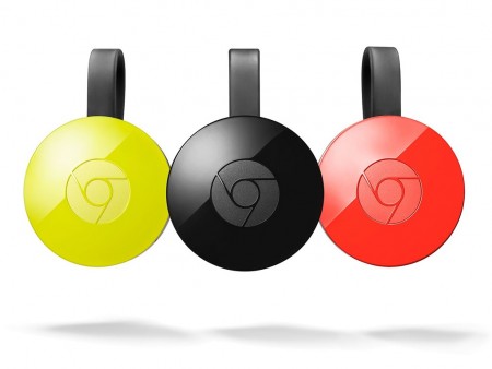 Google、高速になった第2世代の円形ストリーミングデバイス「Chromecast」を発売