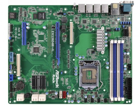 IntelギガビットLAN×4のLGA1151マザーボード、ASRock Rack「E3C236D4M-4L」