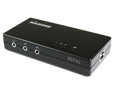Diamond Multimedia、7.1chサラウンド対応USBオーディオアダプタ「XS71UV2」