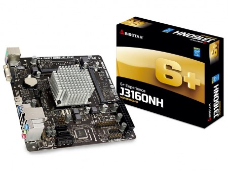 最新Braswell、Celeron J3160搭載のファンレスMini-ITX「J3160NH」がBIOSTARから