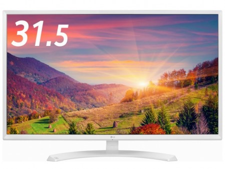 低反射かつ適度な光沢感のあるハーフグレアパネル採用31.5インチ液晶