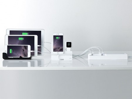 10台のタブレット・スマホを同時に充電できる、最大15A対応の10ポート充電器がサンワサプライから
