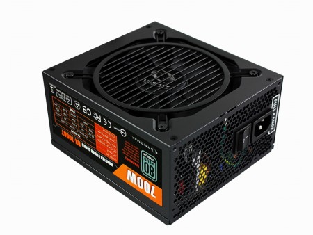 80PLUS TITANIUM認証のセミモジュラー電源ユニット、RAIDMAX「RX-700AT」