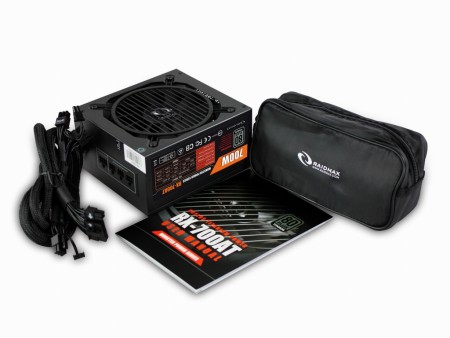 80PLUS TITANIUM認証のセミモジュラー電源ユニット、RAIDMAX「RX-700AT」