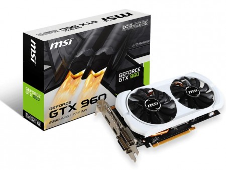 モノトーンカラーのGeForce GTX 960 OCモデル、MSI「GTX 960 2GD5T OCV2」発売