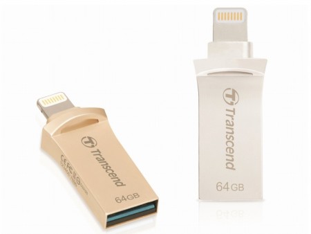 MFi認証のLightningコネクタを搭載するUSB3.1メモリ、Transcend「JetDrive Go 500」シリーズ