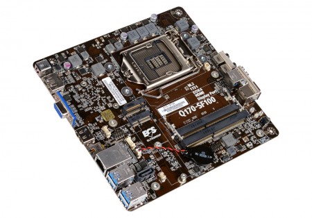 ビジネス向けチップIntel Q170搭載のMini-ITXマザーボード、ECS「Q170-SF100」