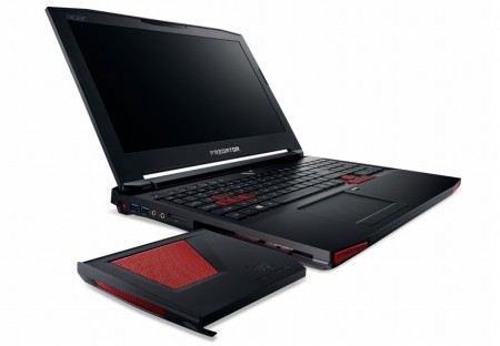 着脱式ファンで冷却性能を強化できるGTX 980M搭載4KゲーミングノートPCがエイサーから