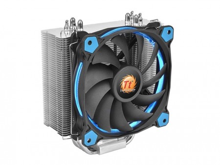 リングLEDファン採用のスリムサイドフロー、Thermaltake「Riing Silent 12」15日発売