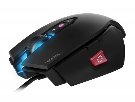 最大12,000dpiの光学センサー搭載。重心位置もカスタムできるゲーミングマウス、CORSAIR「M65 PRO RGB」