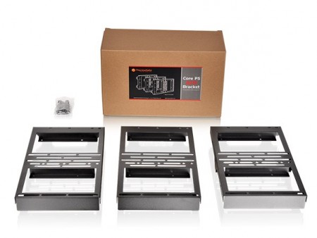 Thermaltake、「Core P5」にオールインワン水冷やドライブを“カッコよく”設置できるブラケット発売