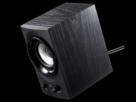大型コンデンサ内蔵で最大25.6W出力のUSBスピーカー、サンワサプライ「MM-SPU9BK」発売