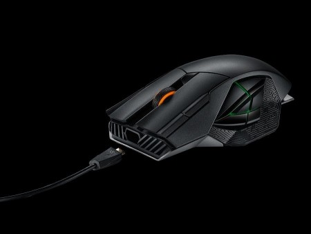 ボタン換装もできる、有線・無線両対応のMMO向けゲーミングマウス、ASUS「ROG Spatha」9日発売