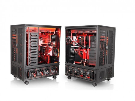 E-/XL-ATXマザーを2枚搭載できるスタック式スーパータワー、Thermaltake「Core WP200」