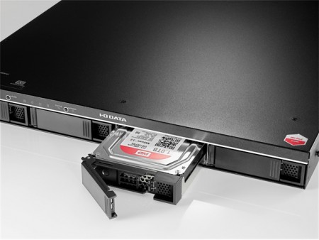 1UラックマウントタイプのRAID対応4ベイHDD、アイ・オー・データ「ZHD4-UTXR」シリーズ