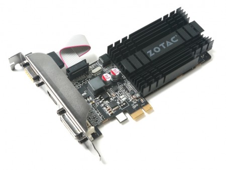 ロープロ・ファンレスのPCIe（x1）対応GeForce GT 710、ZOTACから4月下旬発売