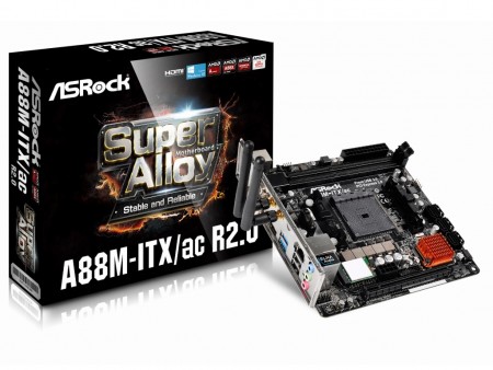 AMD純正「Wraith Cooler」を搭載できるFM2+ Mini-ITXマザー、ASRock「A88M-ITX/ac R2.0」