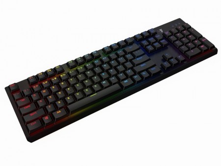 薄型ショートスイッチ＆ハーフキャップ採用のロープロメカニカルキーボード、Tesoro「Gram Spectrum」