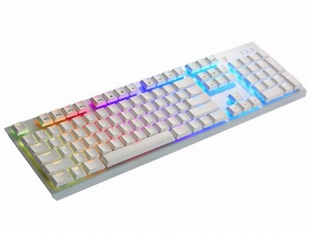 薄型ショートスイッチ＆ハーフキャップ採用のロープロメカニカルキーボード、Tesoro「Gram Spectrum」