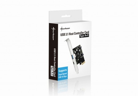 USB3.1 Type-A＋Type-Cを増設できるPCI-Express拡張カードがSHARKOONから