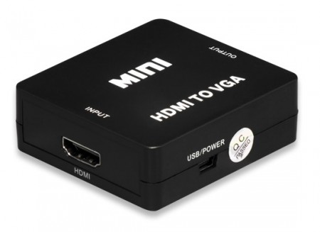 保護コンテンツも表示できるHDMI-VGA変換アダプタ、ラトック「RP-HD2VGA1」