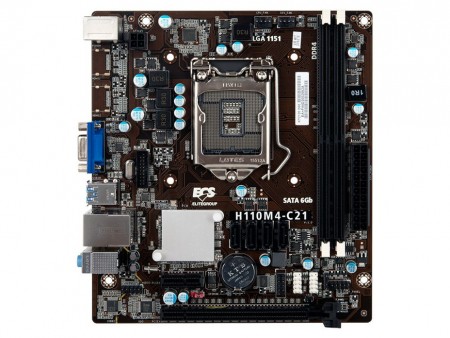 奥行170mm、Mini-ITXケースにも搭載できるIntel H110 MicroATXマザー、ECS「H110M4-C21」