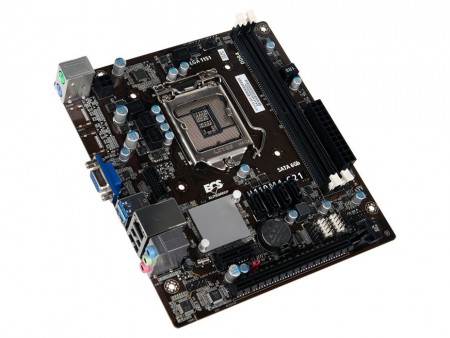 奥行170mm、Mini-ITXケースにも搭載できるIntel H110 MicroATXマザー、ECS「H110M4-C21」