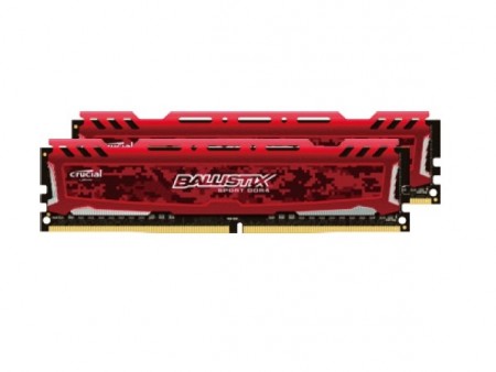 マイクロン、レッドヒートシンク搭載のDDR4メモリCrucial「Ballistix Sport LT DDR4 RED」発売