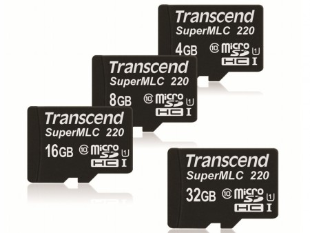 P/Eサイクルが飛躍的に向上。「SuperMLC」採用の高耐久microSDカードがTranscendから