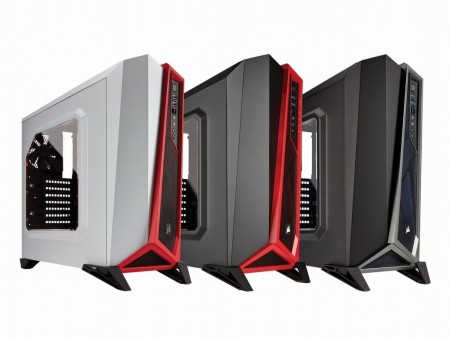 前面左右非対称デザインのゲーミングミドルタワー、CORSAIR「SPEC-ALPHA」シリーズ全3色発売