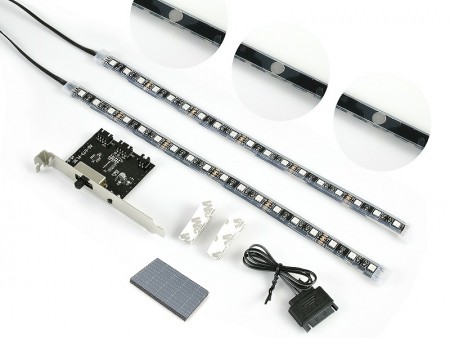 どんなケース・シチュエーションにも対応。8色に光るSilentiumPCのLEDイルミネーション「Aurora Lighting System」