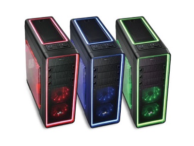 LEDストリップとVegasファンが彩るイルミネーションPCケース、ENERMAX「Ostrog ADV」