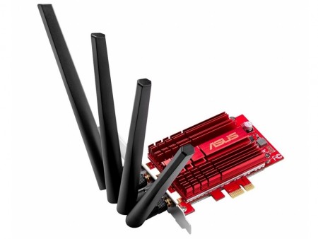 最大転送2,167Mbps。4×4 MIMO対応の802.11ac無線LANカード、ASUS「PCE-AC88」