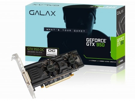 GALAX、補助電源不要、ロープロファイル対応のGTX 950「GF PGTX950-OC-LP/2GD5 ZERO」発売