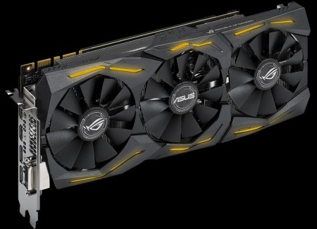 ASUS、RGB LEDイルミネーション対応のGTX 1080「ROG STRIX-GTX1080-A8G