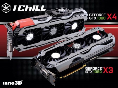 4つのファンを備えた異形クーラー「iChill X4」搭載。Inno3Dから「iChill GeForce GTX 1080 X4」デビュー