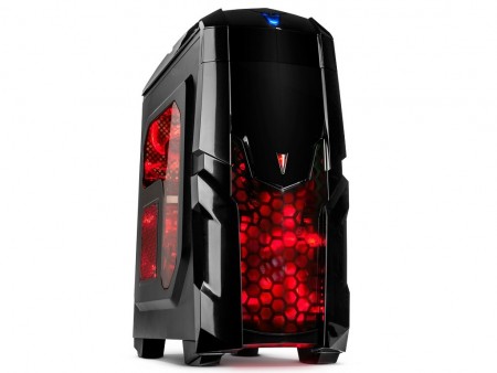 Inter-Tech、Red LEDファンでドレスアップしたミドルタワーケース「Q2 Illuminator red」