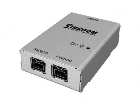 STARDOM、FireWire 800にeSATA機器を接続できる変換アダプタ「S2F Adapter」