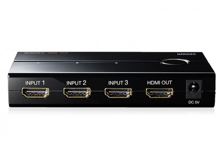 サンワダイレクト、4K対応3入力1出力のHDMIセレクター発売