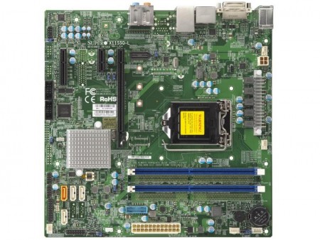 SUPERMICRO、Intel H110チップ搭載のMicroATXマザーボード「X11SSQ-L」