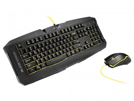 イルミネーション機能搭載の安価なゲーミングキーボード・マウスセット、SHARKOON「SHARK ZONE GK15」