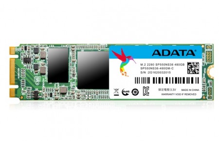 TLC NAND採用のエントリー向けM.2 2280 SSD、ADATA「Premier SP550 M.2 2280」シリーズ