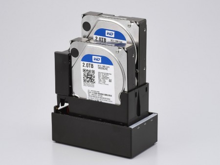 最大容量16TB、RAID対応のコンパクト2ベイHDDケースがロジテックから