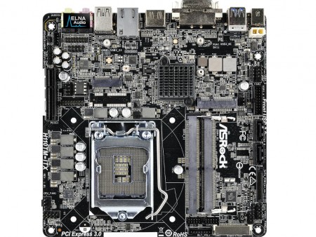 Intel H110チップ採用のThin Mini-ITXマザーボード、ASRock「H110TM-ITX」