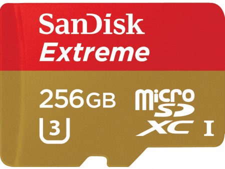 256GBモデルでは世界最速。最大転送100MB/secのmicroSDXCカードがSanDiskから登場