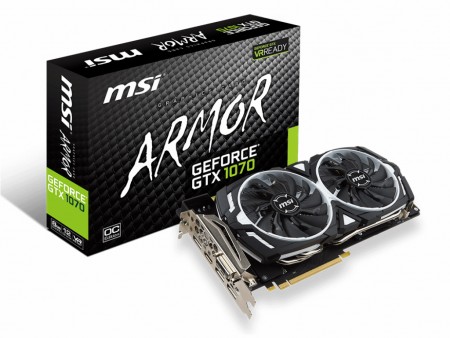 「ARMOR 2X」クーラー搭載のセミファンレスGTX 1080/1070、MSI「ARMOR」シリーズ2種