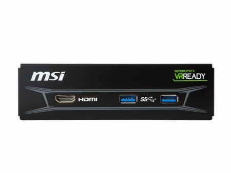 VR用のHDMI端子をフロントベイに増設できるベイアクセサリ、MSI「VR BOOST KIT」